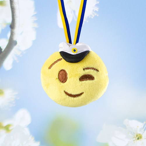 Studentmaskot, hänge - Emoji, Blink