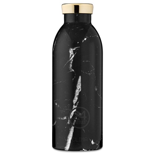 Termosflaska, Marmor - 24Bottles, Svart