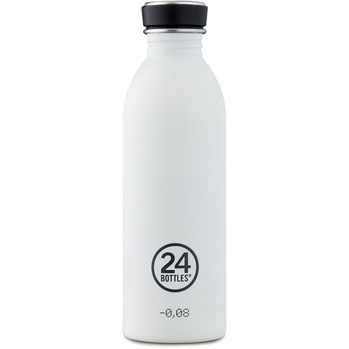 Vattenflaska, Vit / Grön - 24Bottles, Vit