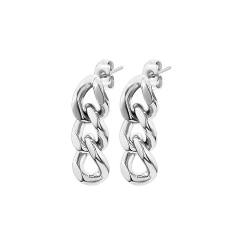 58:DAYS - Örhängen, Cuban Link, Silver