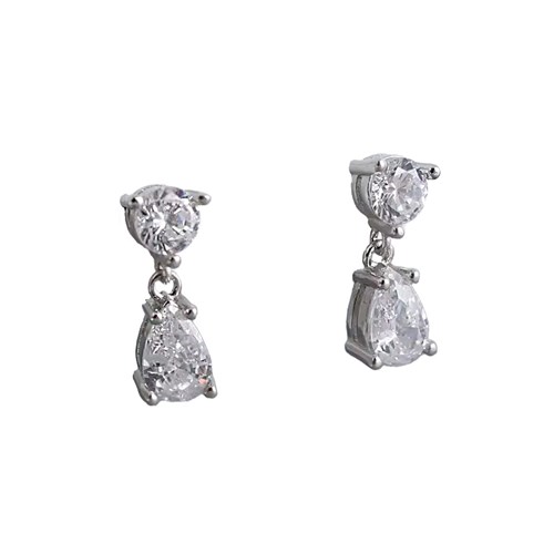 58:DAYS - Örhängen, Gemstone drop, Silver