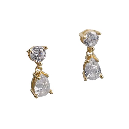 58:DAYS - Örhängen, Gemstone drop, Guld