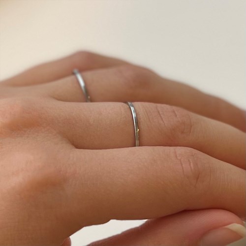 58:DAYS - Enkel ring, Silver