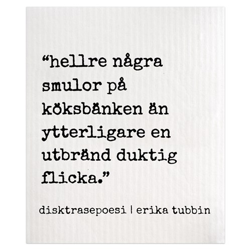 Disktrasa med rolig text, Hellre