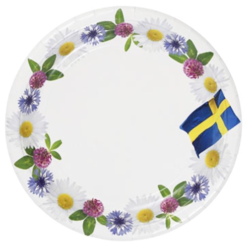 Engångsartiklar - Sommarfest, Papptallrikar