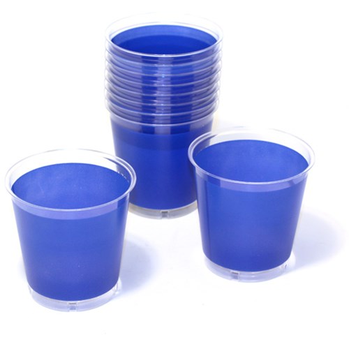 Engångsartiklar till fest, blå, Plastglas