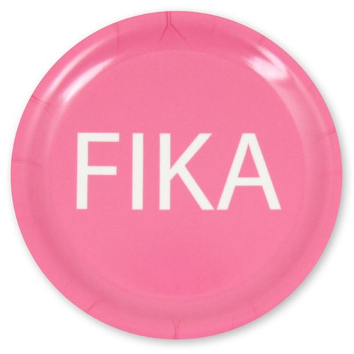 Glasunderlägg - FIKA, Rosa