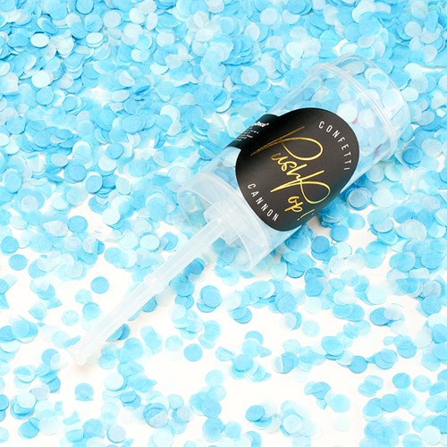 Konfettikanon - Push Pop, Blå