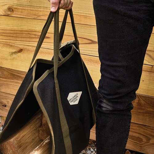 Log Carrier - Väska för ved, Svart