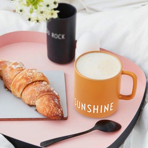 Mugg med handtag, Sunshine - Design Letters, Orange