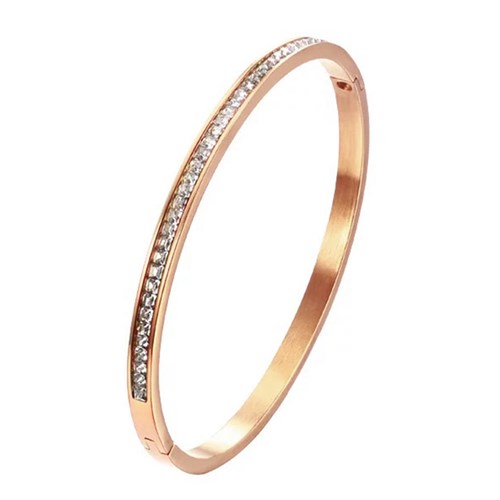 58:DAYS - Bangle armband med stenar, Rosé