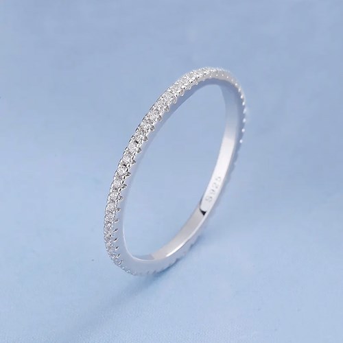 58:DAYS - Ring med små stenar, silver, Small