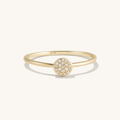 58:DAYS - Ring, gnistrande stenar, Guld