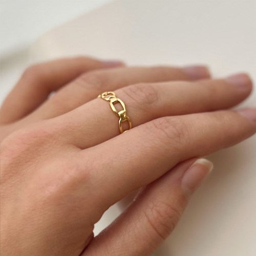 58:DAYS - Ring, kedja, Guld