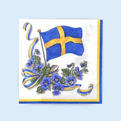 Servetter - sommarflagga, Servetter