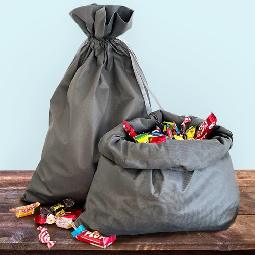 Säck med 4 kg godis, Grå