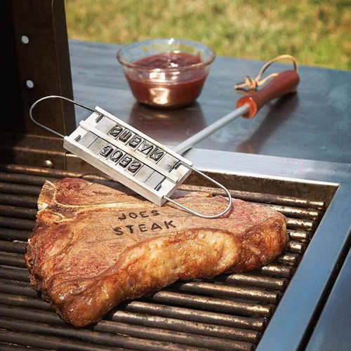 BBQ-brännjärn med bokstäver, Silver
