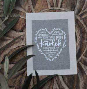 Kort "Kärlek" (Natur) - Majas lyktor/ Barncancerfonden