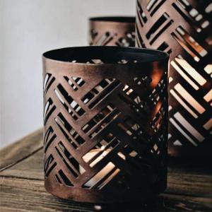 Herringbone Lantern ljuslykta