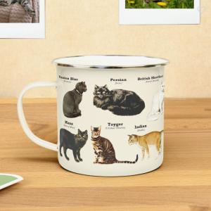 Emaljmugg Katter
