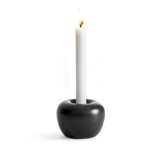 Ljusstake Apple stor (Svart matt) - Born in Sweden