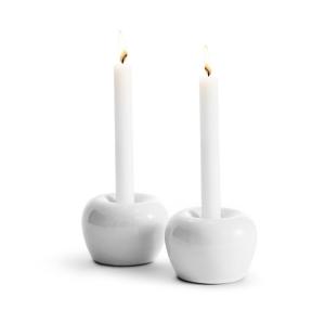 Ljusstake Apple liten (Vit)
