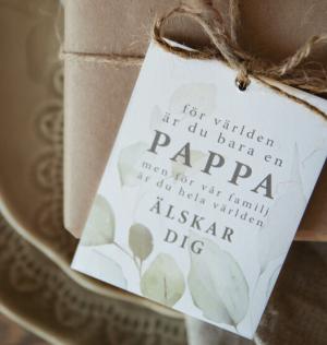 Kort "Pappa" (Pastell) - Majas lyktor/ Barncancerfonden