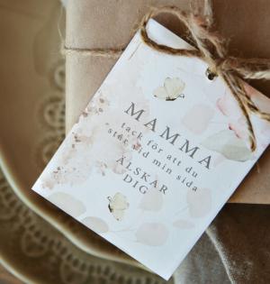 Kort "Mamma" (Pastell) - Majas lyktor/ Barncancerfonden