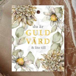 Kort "Guld Värd" - Majas lyktor/ Barncancerfonden