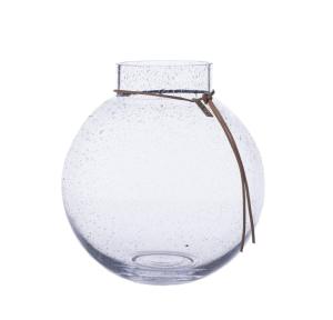 Glasvas/ljuslykta Rund 21x22cm (Bubblig) - Ernst Kirchsteiger