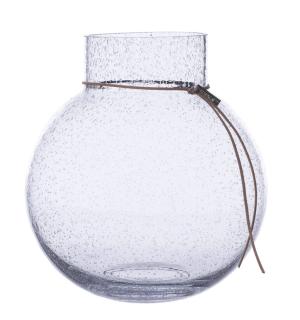 Glasvas/ljuslykta Rund 24x25cm (Bubblig) - Ernst Kirchsteiger