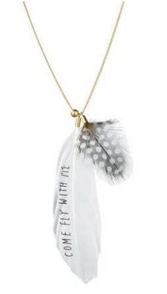 Halsband Feather "Come Fly with me" - Räder