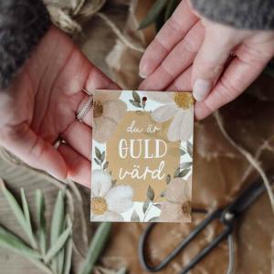 Kort "Du är guld värd"