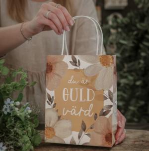 Gåvopåse Du är guld värd - Majas lyktor/ Barncancerfonden