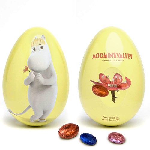 Mumin påskägg med choklad, Gul