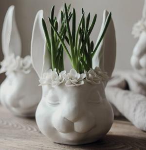 Vas Floral Bunny - Majas lyktor/ Barncancerfonden